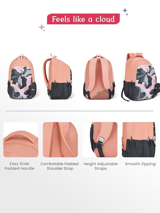 Genie 36 L Nightfern Backpack For Girls |19 Inch - Blue