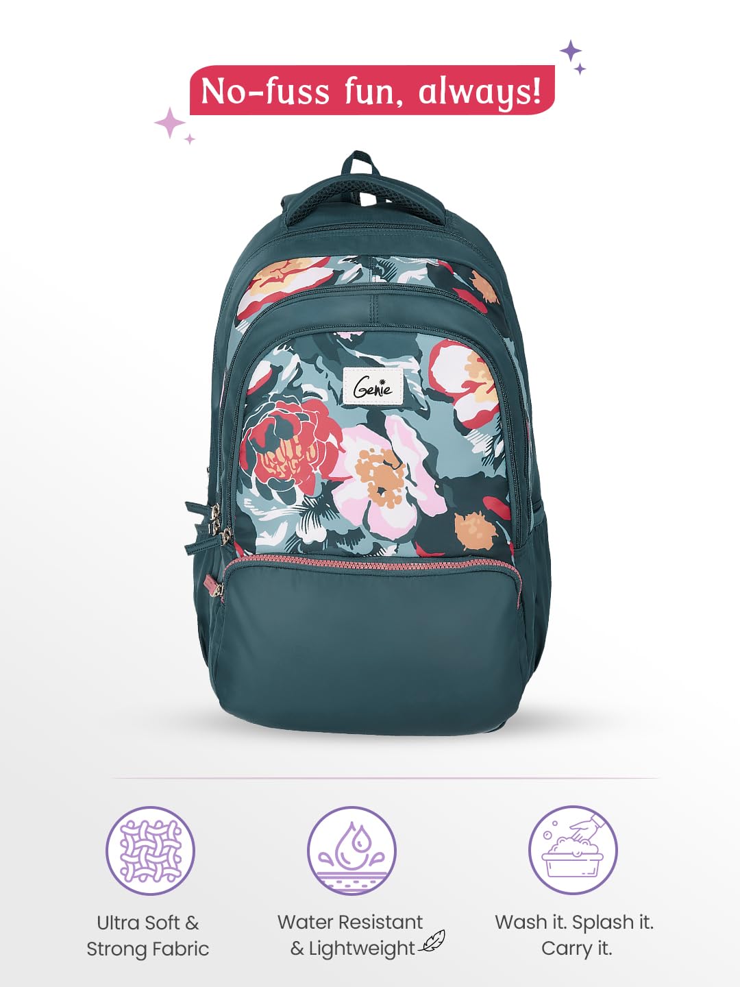 Genie Diasora  Laptop School Backpack For Girls |19 Inch -36 L