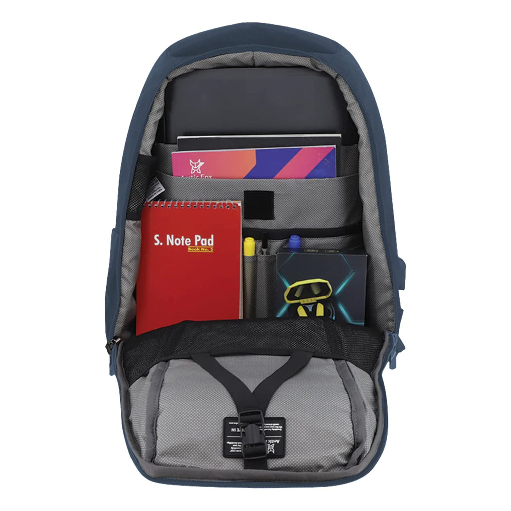 Arctic Fox Stone Alarm Zipper System | Anti-Theft Backpack with USB Charging Port | 15.5 Inch Laptop Bag