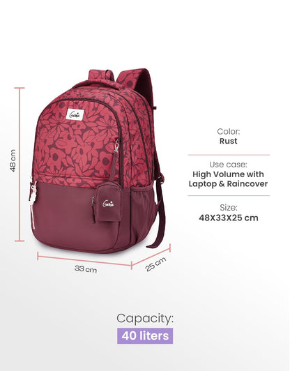 Genie Eleanor Backpack For Girls |19 Inch-40 Litres