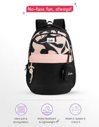 Genie Alba  40 L Laptop Backpack  For Girls |19 Inch - Black