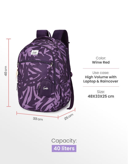 Genie Velora Backpack For Girls |19 Inch-40 Litres