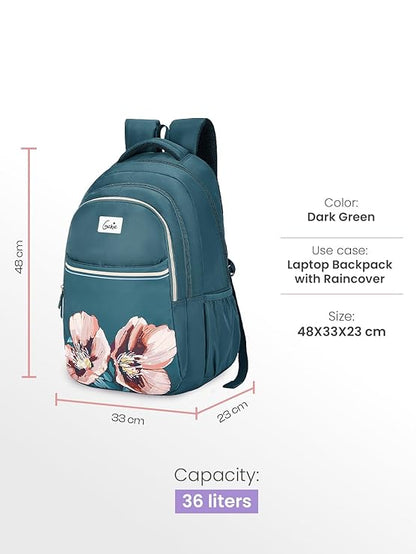 Genie Evepetal Laptop Backpack  For Girls |19 Inch-36 L