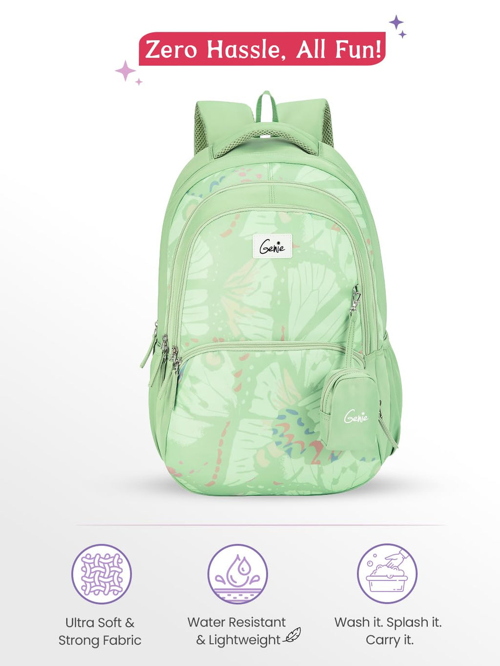 Genie  Morphi Laptop School Backpack  For Girls |19 Inch-36 L