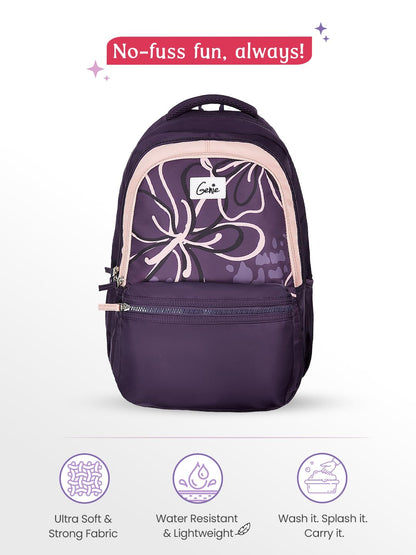 Genie Rosalin Backpack For Girls |19 Inch-36 Litres
