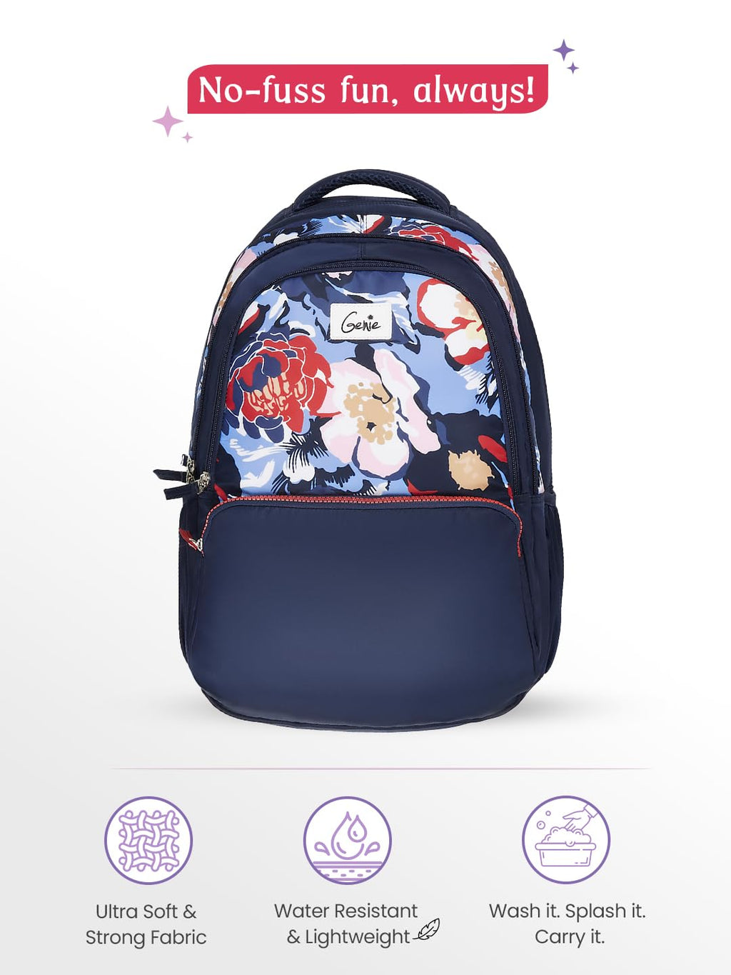 Genie Diasora  Laptop School Backpack For Girls |19 Inch -36 L