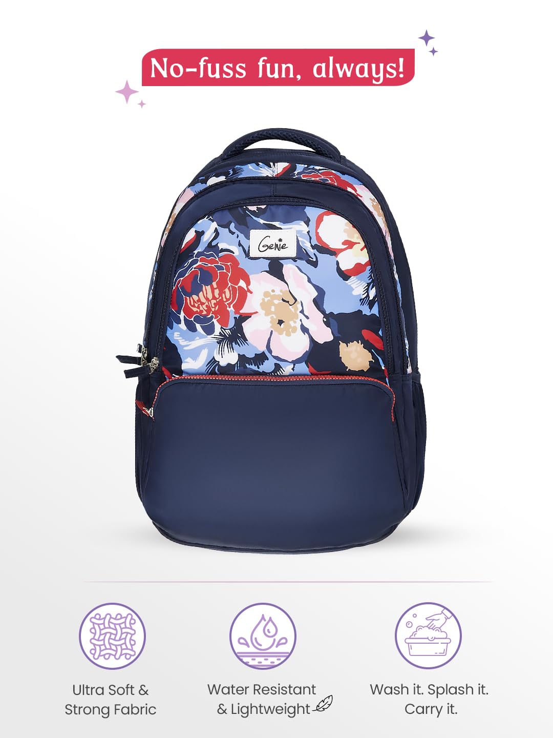 Genie Diasora  Laptop School Backpack For Girls |19 Inch -36 L