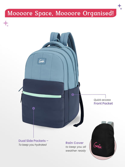 Genie Marshmellow Backpack For Girls |19 Inch-36 Litres