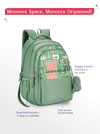 Genie Mirana Backpack For Girls |19 Inch-36 Litres