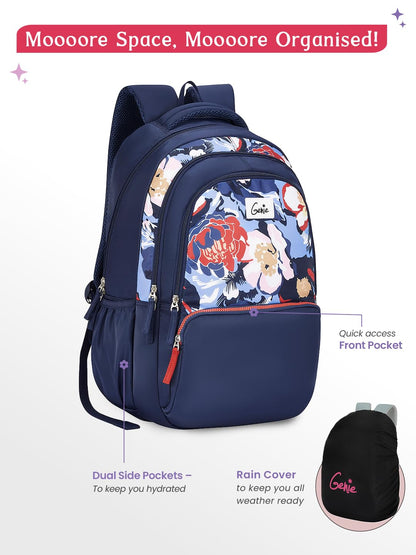Genie Diasora  Laptop School Backpack For Girls |19 Inch -36 L