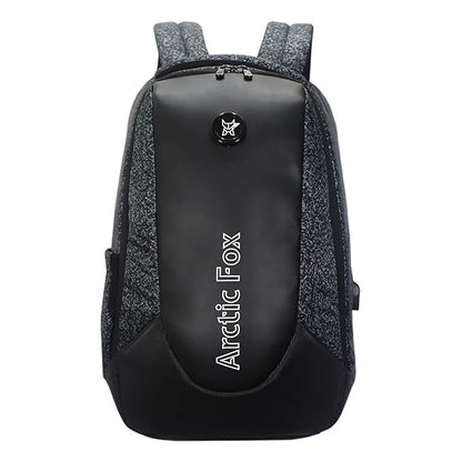 Arctic Fox Alarm Zipper System | Anti-Theft Backpack with USB Charging Port | 15.5 Inch Laptop Bag (Glitch Black)