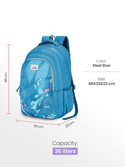Genie Seabloom Backpack For Girls |19 Inch - 36 L