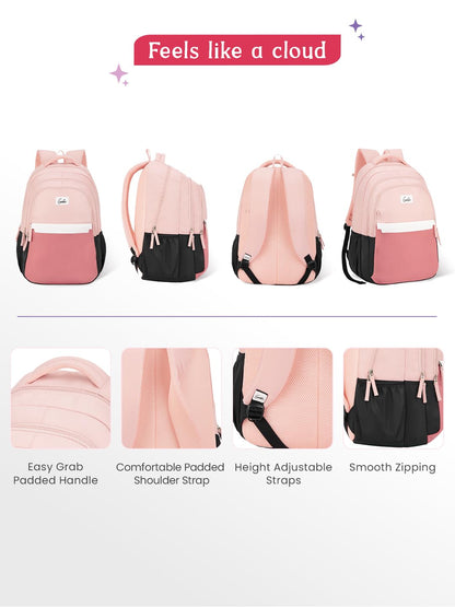 Genie Vibecheck Backpack For Girls |19 Inch-36 Litres