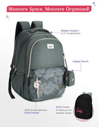 Genie 40 L Marilit Laptop  School Backpack For Girls |19 Inch - Grey