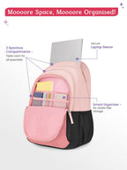 Genie Vibecheck Backpack For Girls |19 Inch-36 Litres