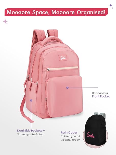 Genie Rue Laptop Backpack For Girls |19 Inch-36 L
