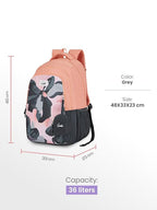 Genie 36 L Nightfern Backpack For Girls |19 Inch - Blue