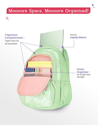 Genie  Morphi Laptop School Backpack  For Girls |19 Inch-36 L