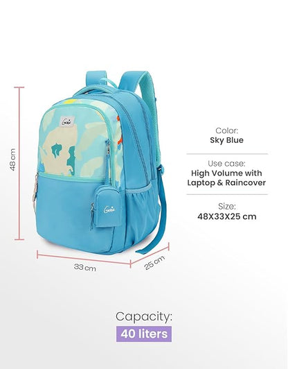 Genie Sketch Laptop Backpack For Girls|19 Inch-40 Litres