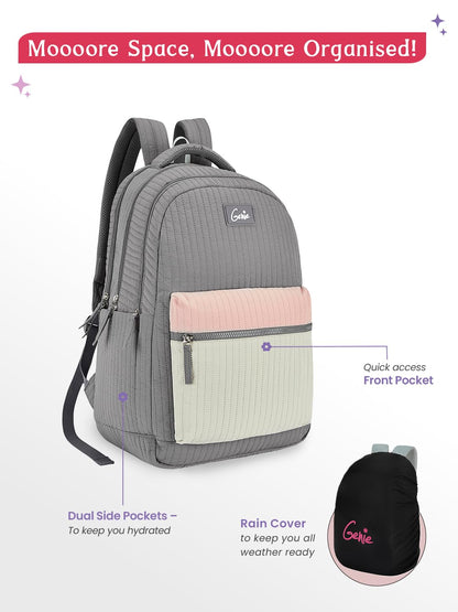 Genie Snuggle  Backpack For Girls |19 Inch-36 Litres