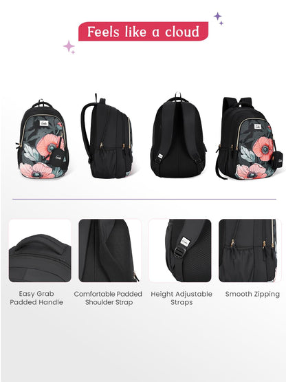 Genie Aurela Backpack For Girls |19 Inch-36 Litres