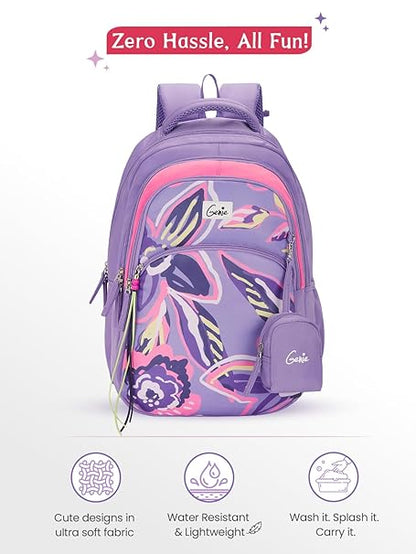 Genie Enchant  27 L Backpack For Girls |17 Inch - Purple