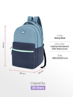Genie Marshmellow Backpack For Girls |19 Inch-36 Litres