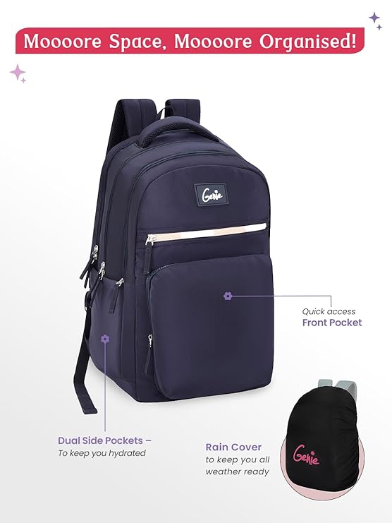 Genie Rue Laptop Backpack For Girls |19 Inch-36 L