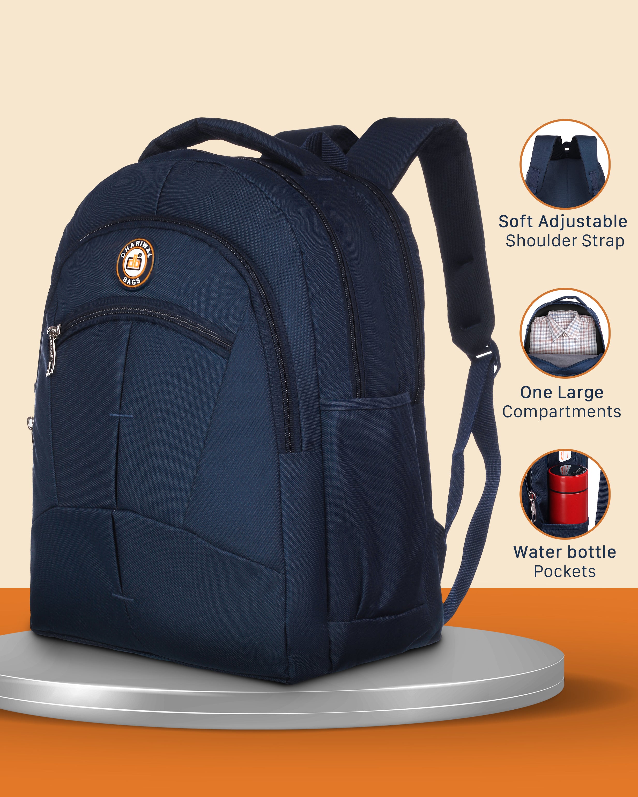 Dhariwal 28L BP -241 Travel/School/College/Office/Running Staff Bag For Men & Women