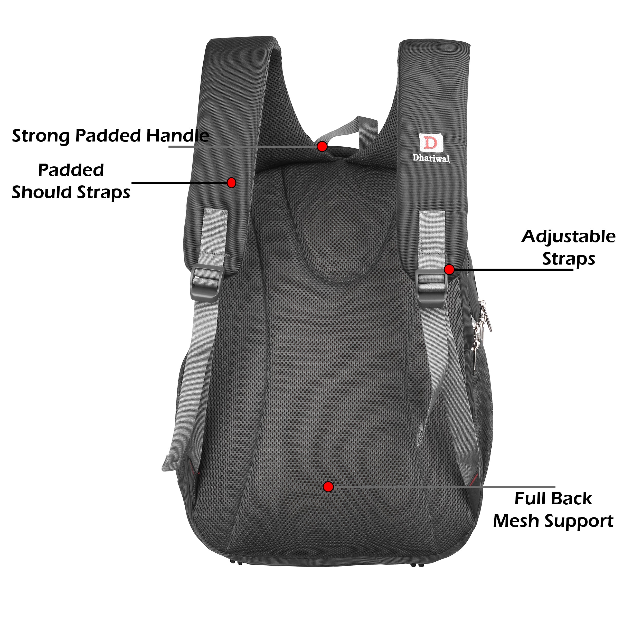 Dhariwal Backpack for Men & Women | Office, Travel, School, College bag| 45L  BP-232