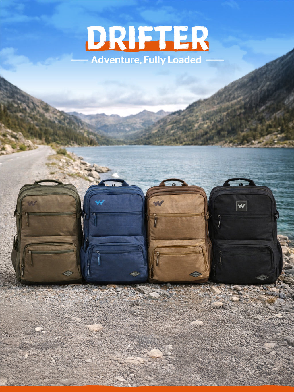 Wildcraft Drifter 42 L Laptop Backpack With RainCover for Men & Women