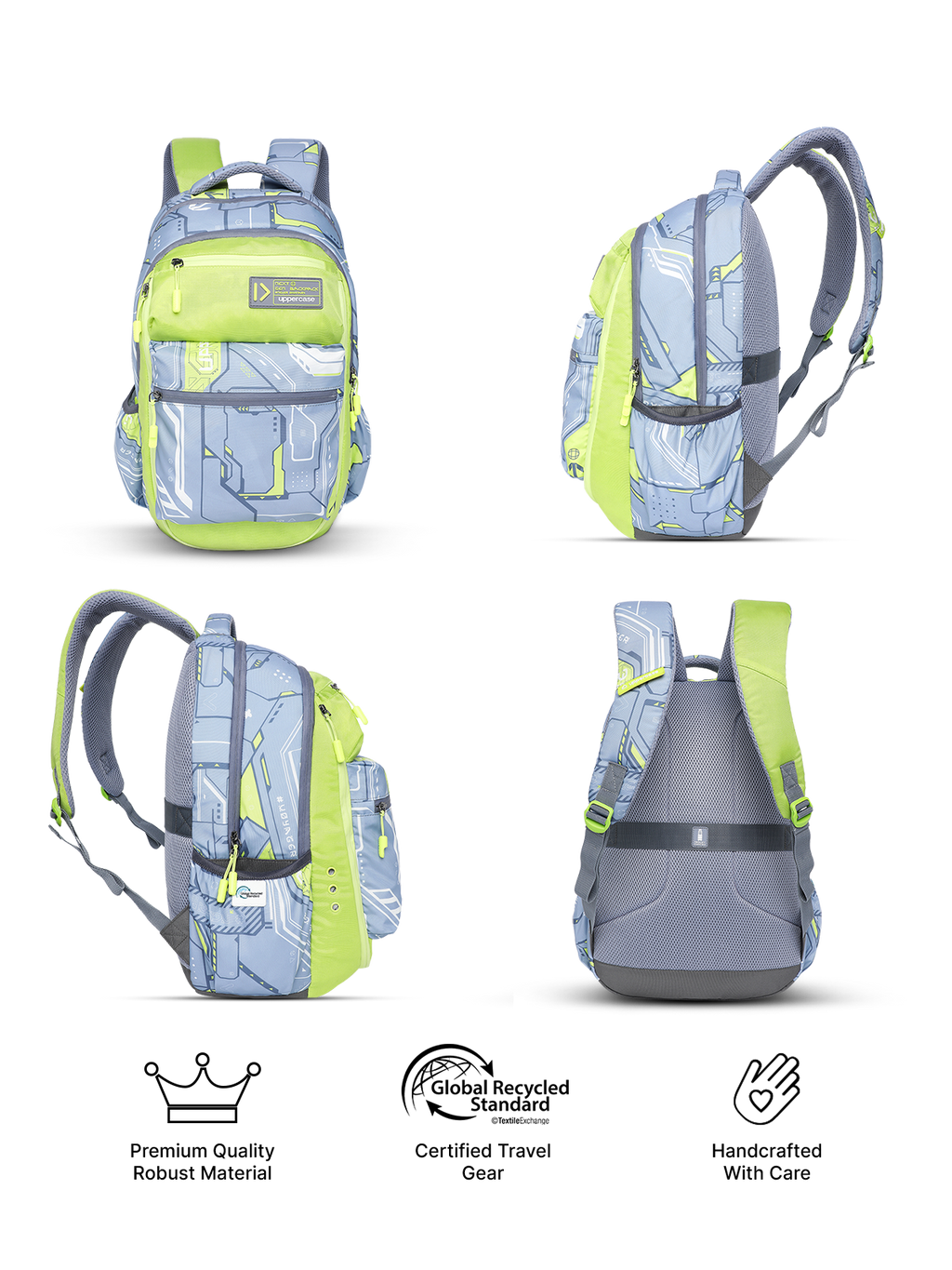 Uppercase Pixel 01 Laptop Backpack Triple Compartment School Bag 36L