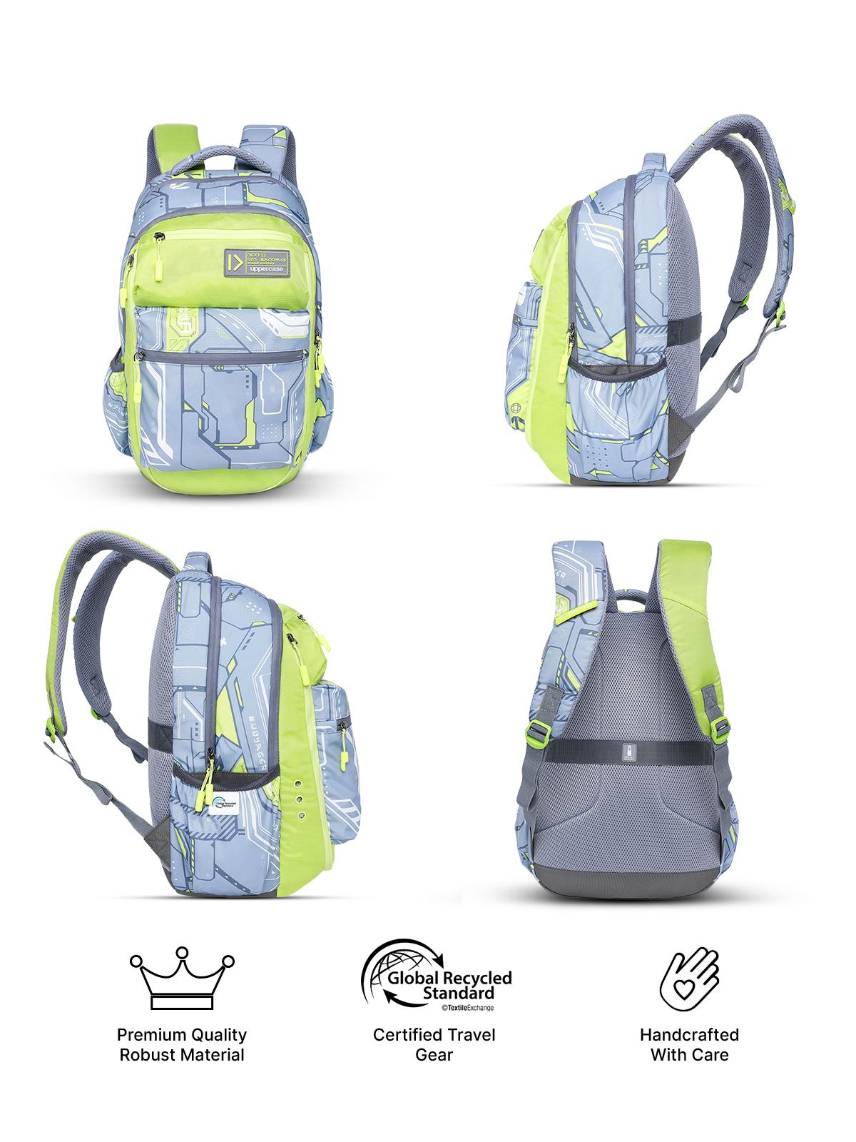 Uppercase Pixel 01 Laptop Backpack Triple Compartment School Bag 36L