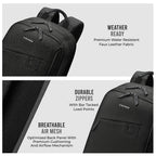 Gear Compact 17.5" Faux Leather Water resistant Laptop | Travel Backpack | Casual Backpack for men/women