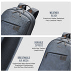 Gear Compact 17.5" Faux Leather Water resistant Laptop | Travel Backpack | Casual Backpack for men/women