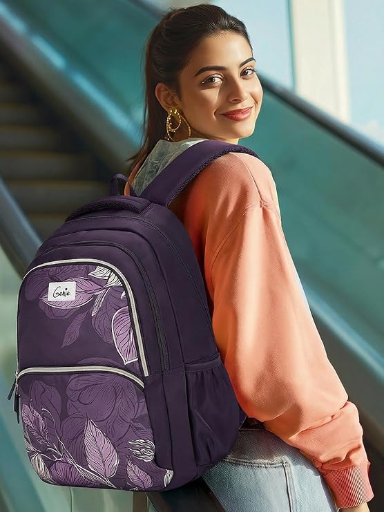 Genie Canopy School Backpack For Girls |19 Inch-36 Litres