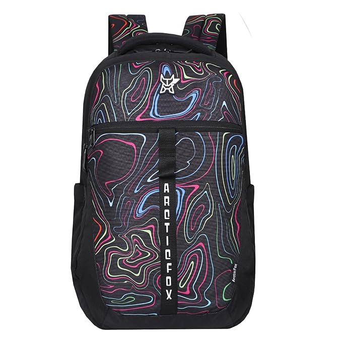 Arctic Fox Color Strike Black 37 Liters, 15.6 inch Laptop Backpack for Men and Women