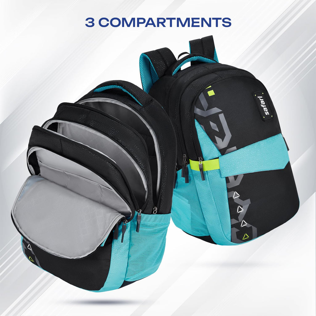 SAFARI Bonus 8 School & College Backpack-37 L  (Black)