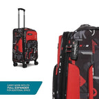 Uppercase JFK Plus Cabin Eco Soft Trolley Bag, Dust Resistant Luggage Made of Sustainable Material, 8 Wheel Trolley Bag with TSA Lock,Travel Suitcase for Men & Women (Red)