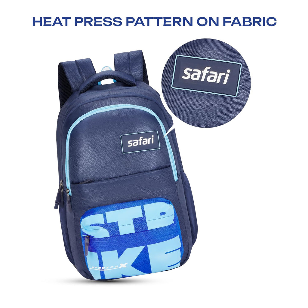 SAFARI BONUS 6 Freebie pencil pouch, Rain Cover Backpack  -37 L-(Blue)