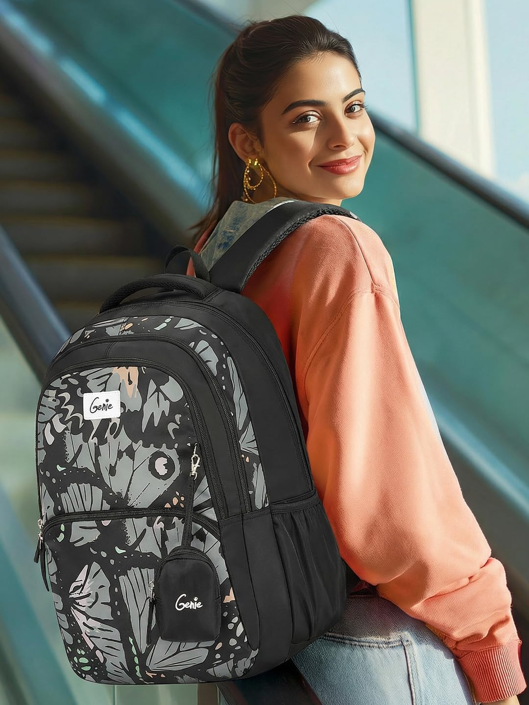 Genie  Morphi Laptop School Backpack  For Girls |19 Inch-36 L