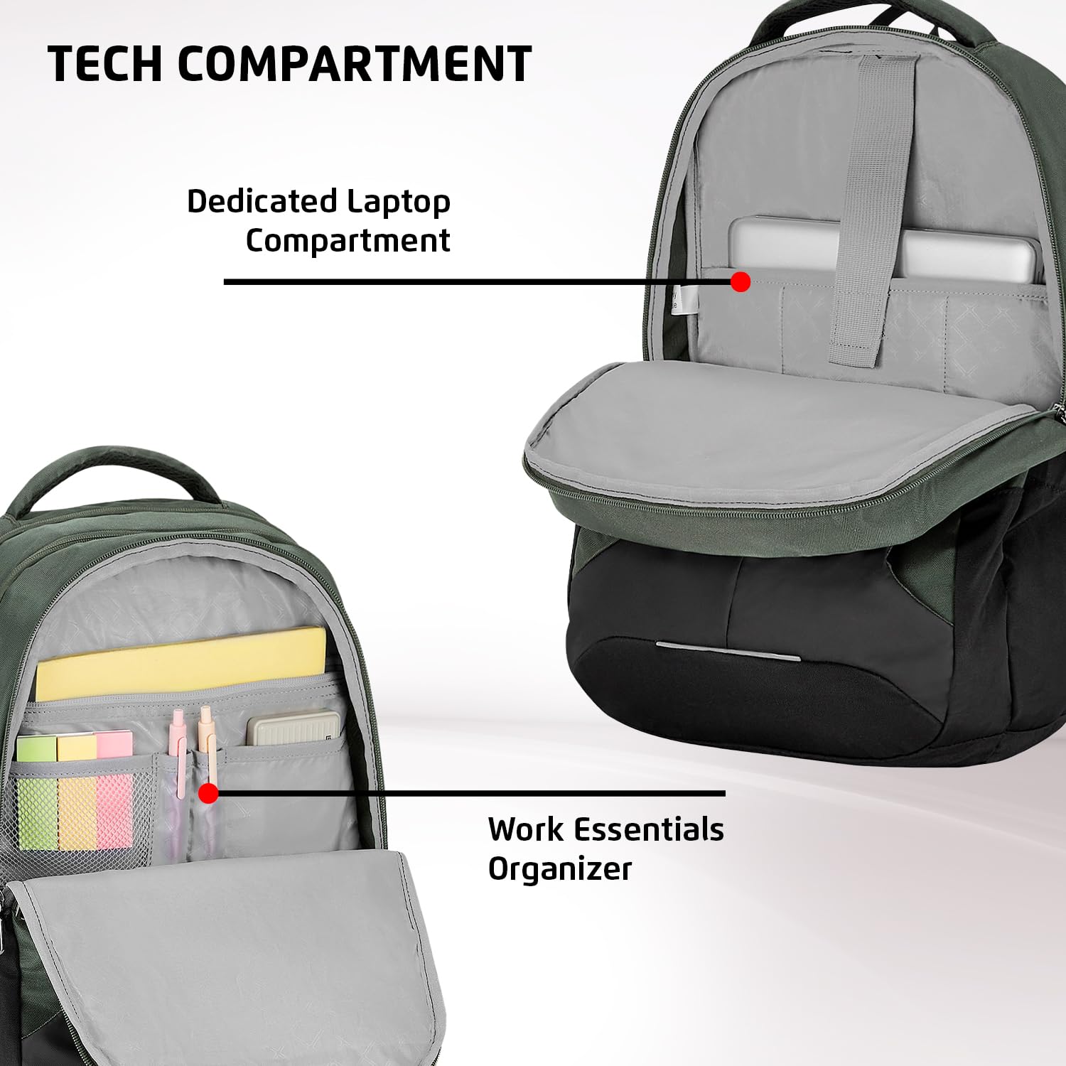 SAFARI  Spade 2  Large 34 L Laptop Backpack With RainCover