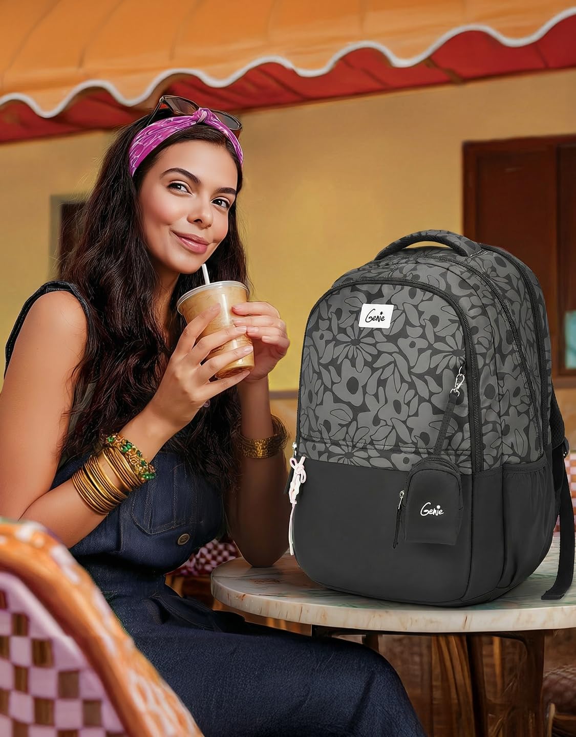 Genie Eleanor Backpack For Girls |19 Inch-40 Litres