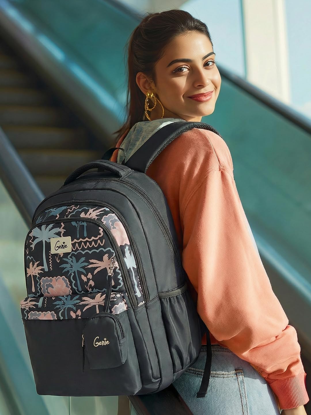 Genie Mirana Backpack For Girls |19 Inch-36 Litres