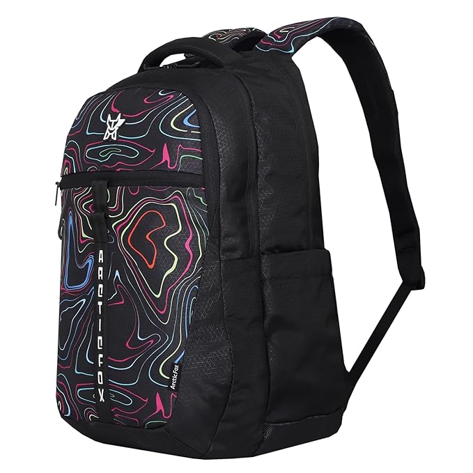 Arctic Fox Color Strike Black 37 Liters, 15.6 inch Laptop Backpack for Men and Women