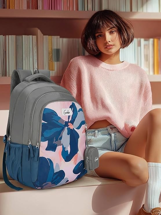 Genie 36 L Nightfern Backpack For Girls |19 Inch - Blue