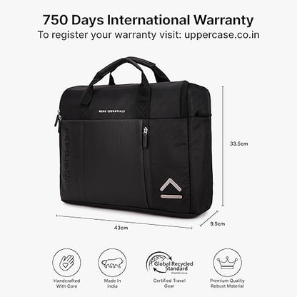 Uppercase 14L Omega 02 Professional Laptop Messenger Bag | upto 15.6''| 3x More Water Resistant