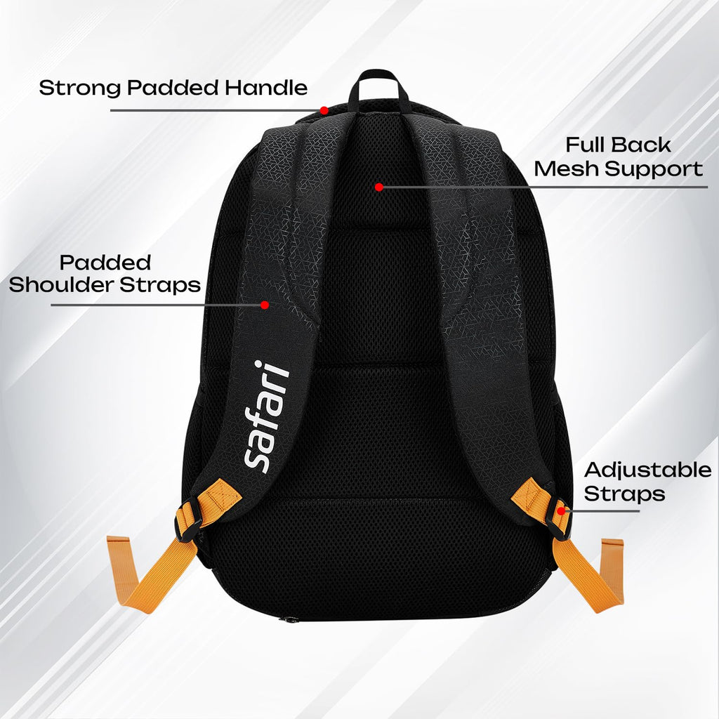 SAFARI Duplex 5 Armor Base, File holder, Rain Cover Backpack -32 L (Black)