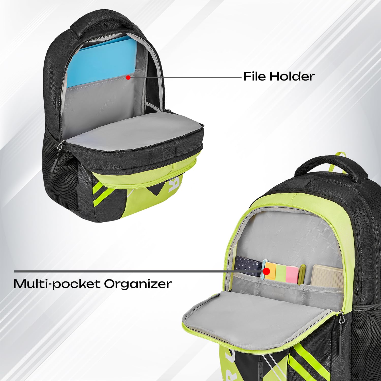 SAFARI Triplex 7 Armor Base, File holder, Rain Cover Backpack-37 L