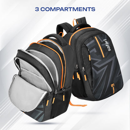 SAFARI Triplex 6 Armor Base, File holder, Rain Cover Backpack -37 L